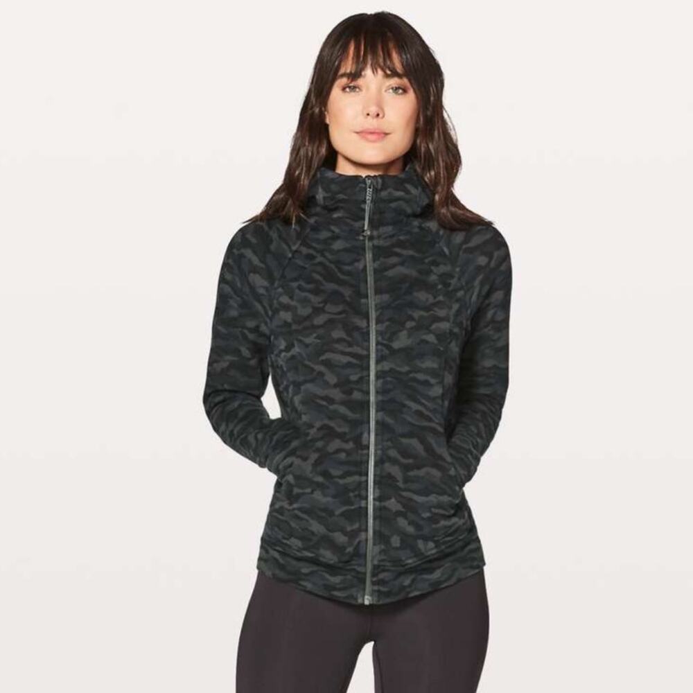 Lululemon | Women’s Scuba Hoodie Light Cotton Fleece Sweatshirt Camo Camouflage